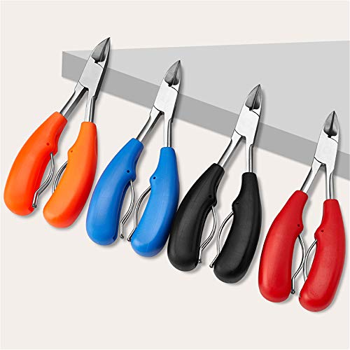 1 juego de tijeras de pinzas de uña profesional con acero inoxidable y doble resorte mango suave grandes cortaúñas para herramientas de pedicura con bordes afilados y fácil recorte.