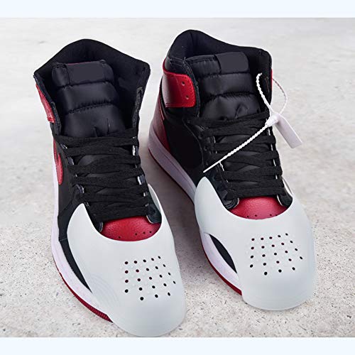 1 par Escudos de zapatillas contra arrugas protectoras antiarrugas Protectores de zapatos (White)