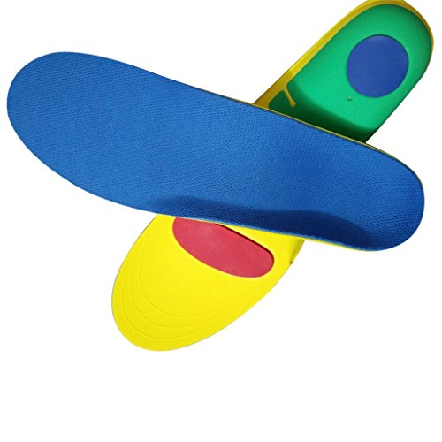 1 Par Plantillas Ortopédicos Soporte Del Arco Plantar Fascitis Dolor De Pies Planos Del Talón Adultos - Azul, S