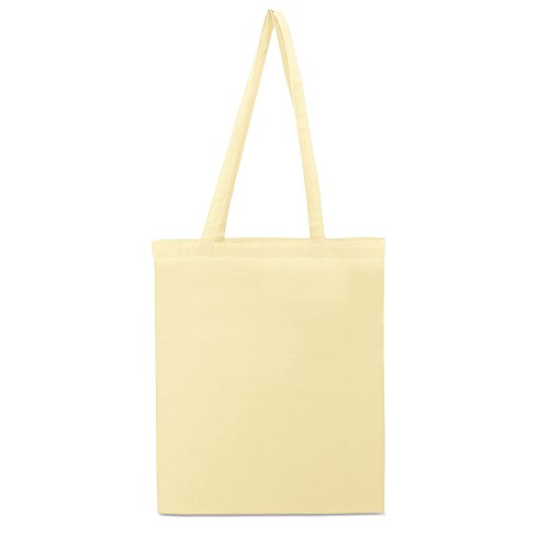 10 bolsas para las compras de algodón, color beige, ideal para pintura sobre tela