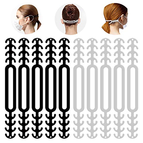 10 PCS Salvaorejas Mascarillas Extensor, Protectores de Orejas, Sujeta Mascarillas ó Enganche para Mascarillas, Extender Ganchos para Máscara, Despídete del Dolor en las Orejas