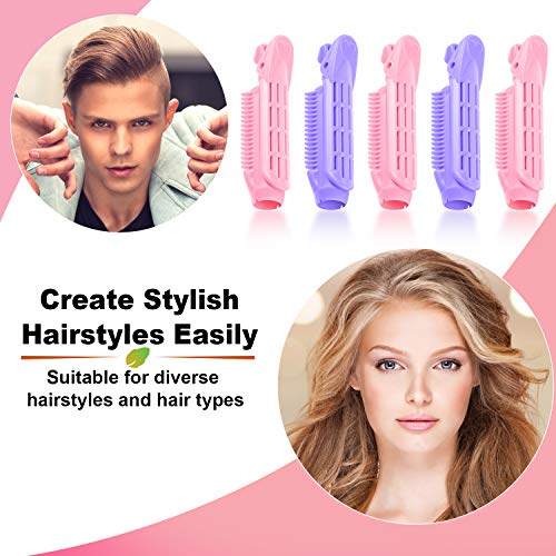 10 Piezas Rodillos de Pinzas de Volumen de Raíz de Pelo Clip de Rizador de Pelo Esponjoso Ondulado Herramienta Peinado Rizado Esponjoso Natural para Mujeres Niñas