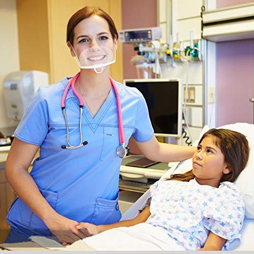 10 Unidades Boca Visera pantalla facial Cubierta de boca transparente antiniebla para Spray antiniebla