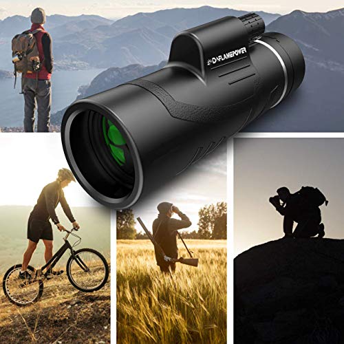 10 x 42 HD Clear Dual Focus Telescopio Monocular, compacto BAK4 multicapa Zoom óptico lente Alcance con baja visión nocturna ideal para la caza Camping senderismo, eventos deportivos por dreampower