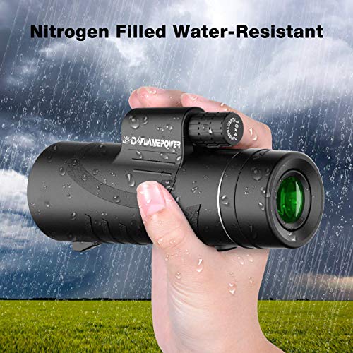 10 x 42 HD Clear Dual Focus Telescopio Monocular, compacto BAK4 multicapa Zoom óptico lente Alcance con baja visión nocturna ideal para la caza Camping senderismo, eventos deportivos por dreampower