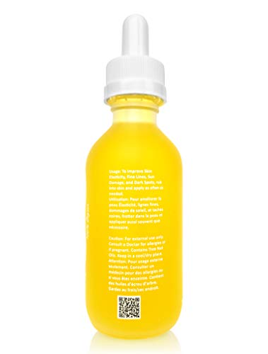 100% Aceite de Cara de Suero de Vitamina E Orgánico-2 oz-Natural Cabello, Uñas, Suero facial para el Cuidado de la Piel, Para Reducir Cicatrices y Estrías, Daños por el sol, Arrugas y Líneas Finas