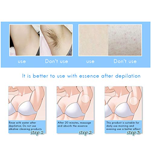 100% natural inhibidor del crecimiento del cabello removedor de la eliminación del vello Inhibición y reducción del vello para detener el crecimiento del vello y la reducción del vello corporal
