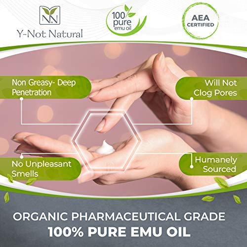 100% Pure Pharmaceutical Grade Emu Oil Infused with Lavender Essential Oil (200ml)