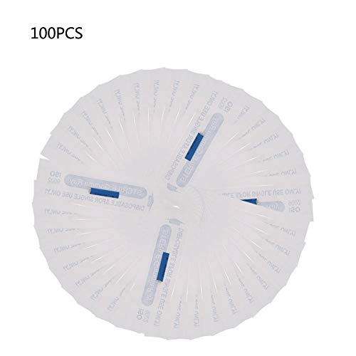 100 unids/set 18u pin cuchilla para tatuaje de cejas manual microblading maquillaje permanente aguja estéril