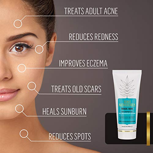 1001 Remedies Set de Belleza - Regalos Originales para Mujer con Gel Aloe Vera para el Acne, Crema Corporal Anti Estrés y Aceite de Argan en Caja Regalo