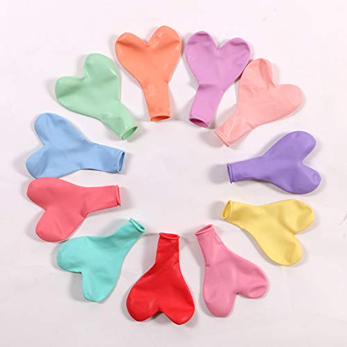 100pcs Globos Pastel Globos macarrón Pastel Color Globo con Bombas y anudadores para Graduaciones, Fiestas, cumpleaños, día de San Valentín, Fiesta Decoraciones