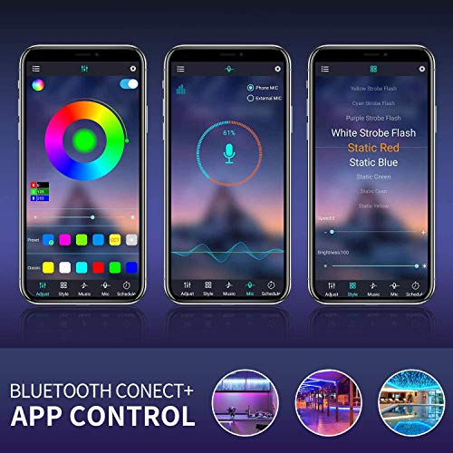 10M Tiras LED RGB 5050,COOLAPA 300 LEDs Tira LED de Luces Kit con Control Remoto IR de 40 Teclas, Adaptador de Alimentación 12V 3A,Luces Decorativas Habitacion,Decoración de Casa,Jardín, Fiesta