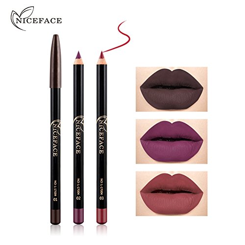 12 Colores Impermeable Delineador De Labios De Larga Duración Set, Contornos Lápiz Labial Set, Lápiz De Maquillaje Pintalabios