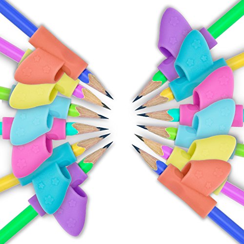 12 Piezas de Soporte de Lápiz de Niños Herramienta de Corrección de Postura de Escritura para Lápices