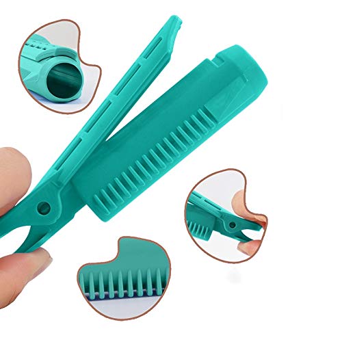 12 Uds, Pinza Esponjosa De Raíz De Pelo Voluminizadora Natural, Autoagarre, Peluquería, Flequillo, Rizadores, Herramientas De Peinado Para Rizar El Cabello Rizado Diy Black+Green+Orange+Purple