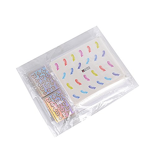 120 Diseños 72hojas Decoración Pegatinas Uñas Vinilos Etiquetas Adhesivas DIY Plantillas+ Francesas + Pluma - 3 estilos Varios Patrones