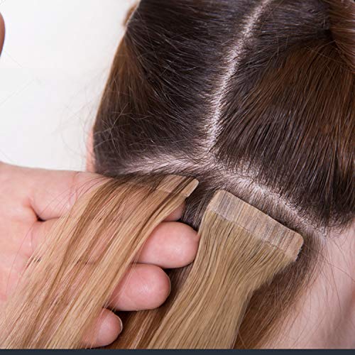 120 Piezas Cinta de Extensión de Pelo de doble cara a prueba de agua Cinta Adhesiva de Extensión de Pelo Cada 0,8 cm x 4 cm para Trama del Cabello y Extensión de Cabello