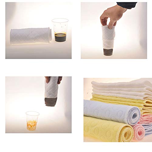 12pcs Pañales del Algodón del Bebé,Pañales De Tela De Algodón Lavable Pañales Reutilizables De Alta Absorbencia Suave y Seguro Inserta Revestimientos En Todas Las Pieles Recién