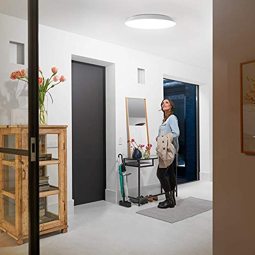 18W Plafón LED Techo Novostella 1800lm Luz Plafon Baño LED Redondo 300mm, Impermeable IP65 Blanco Frío 6000K, Diseño Ultradelgado, Adecuada para Baños, Cocinas, Dormitorio y Pasillo