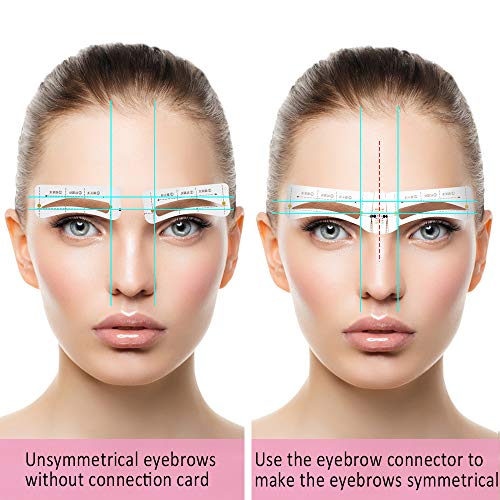 192 pares Pegatinas Cejas Pegatina Tarjeta de Cejas Plantilla Cejas, Moldes de Cejas para Dar Forma a las Cejas para Chicas y Mujeres (12 Estilos)