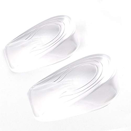 1pair Hombres Mujeres talón amortiguador de las plantillas del Aliviar cómodo Protectores de dolor en el pie 1-3cm aumento de la altura del cojín del zapato Plantillas Soporte plantilla Generic Espuma