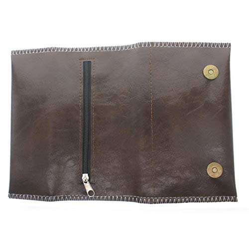 1pc Bolsa De Tabaco, Bolsa De Tabaco del Cigarrillo del Balanceo De Cuero Portable Caja del Filtro De La Pipa De Tabaco Monedero Papel Titular Consejo De