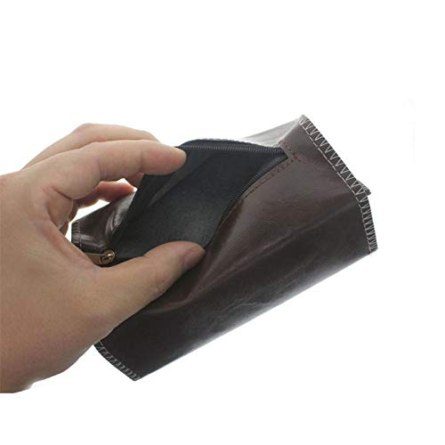 1pc Bolsa De Tabaco, Bolsa De Tabaco del Cigarrillo del Balanceo De Cuero Portable Caja del Filtro De La Pipa De Tabaco Monedero Papel Titular Consejo De