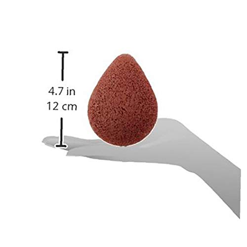 1PC Konjac Sponge Tool All Natural Facial Esponja Que Se Lava La Cara Exfoliante Deep Pore Cleansing Beauty Adecuado Para Todo Tipo De Piel (Rojo)