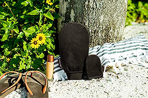 1pc Manopla de bronceado profesional de calidad aplicador de manopla de bronceado a menos que bronceado para aplicar autopancarta