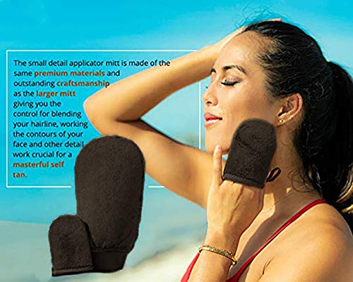 1pc Manopla de bronceado profesional de calidad aplicador de manopla de bronceado a menos que bronceado para aplicar autopancarta