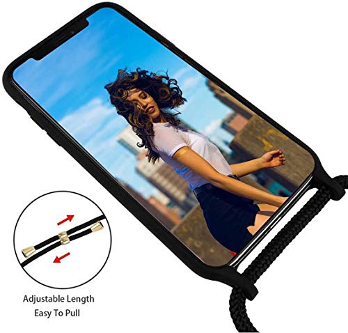 1stfee Compatible con Funda para Samsung Galaxy S10 teléfono móvil con cordón Gel de sílice TPU Diseño de Protección Anti-Shock Cover.