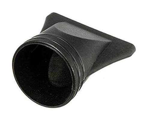 2 boquillas de plástico para secador de pelo, concentrador estrecho de recambio, soplado plano, boquilla de secado de pelo, color negro