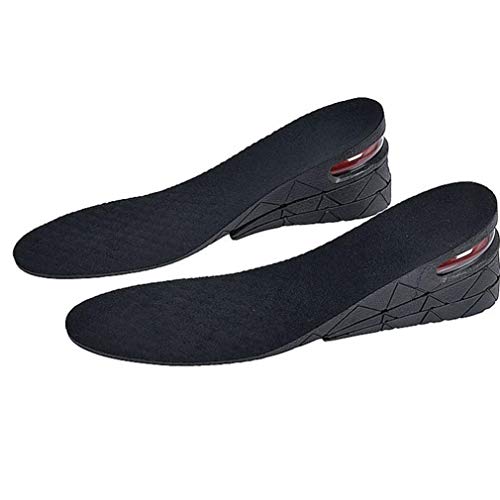 2-Capa 1.97inch / 5 Cm Elevación De La Plantilla Aumento De La Altura De La Plantilla del Zapato del Cojín del Amortiguador De Aire De Elevación De Zapatos para Hombres De Las Mujeres