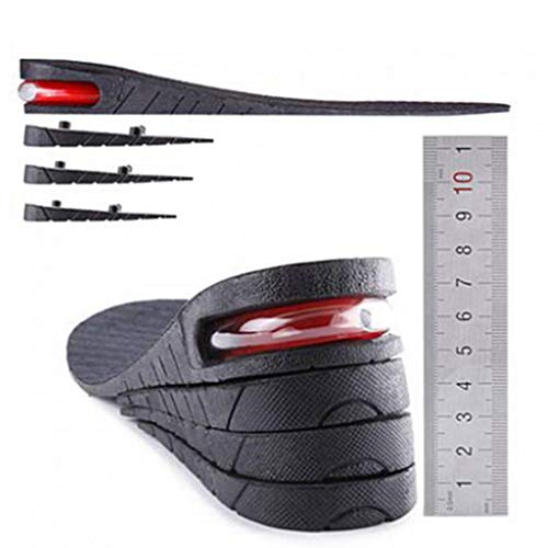 2-Capa 1.97inch / 5 Cm Elevación De La Plantilla Aumento De La Altura De La Plantilla del Zapato del Cojín del Amortiguador De Aire De Elevación De Zapatos para Hombres De Las Mujeres