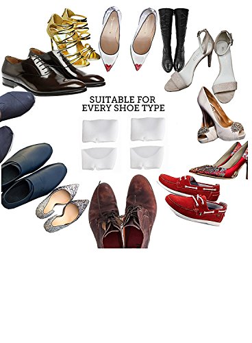 2 pares de almohadillas de pie para cojines de metatarsianos alivio del dolor. Almohadilla de soporte de pies de gel de silicona para el neuroma de Morton, fascitis plantar y metatarsalgia.