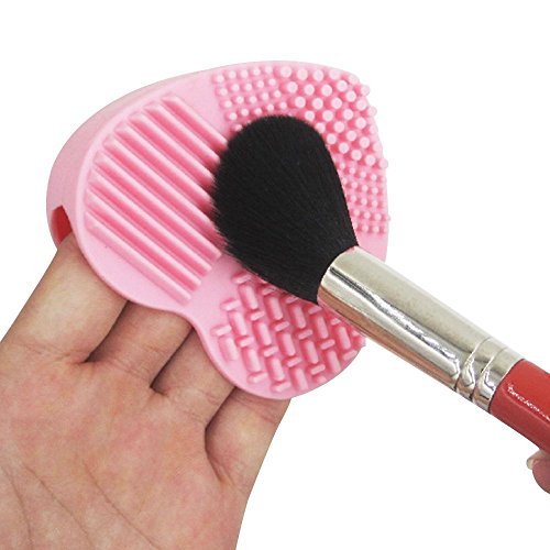 2 Pcs Limpiador de pinceles Limpiador de Brochas de silicona Cosmético Cepillo Limpieza para Maquillaje Cepillos y Maquillaje