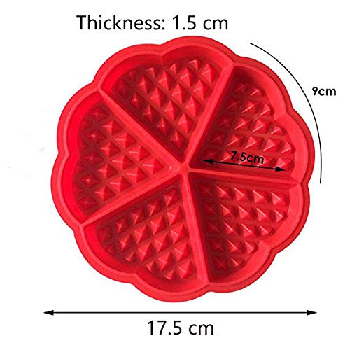 2 Silicona Donut Moldes de Silicona,2 Waffle Mold Silicona Horno Cacerola para Hornear Galletas para Tarta Muffin Cocina Herramientas Accesorios de Cocina