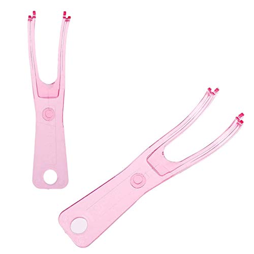 2 soportes de hilo dental reutilizables en forma de Y