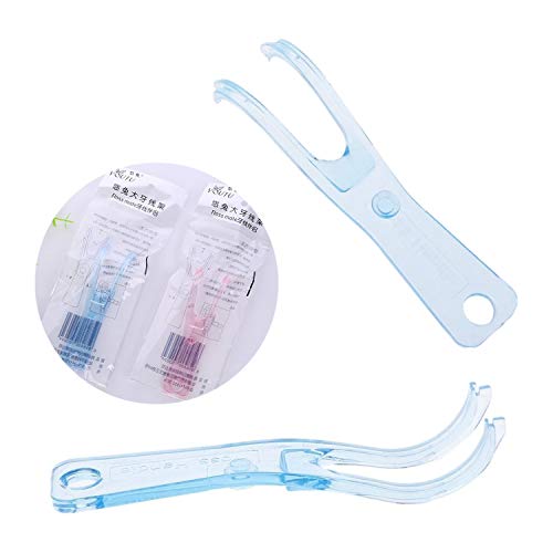 2 soportes de hilo dental reutilizables en forma de Y