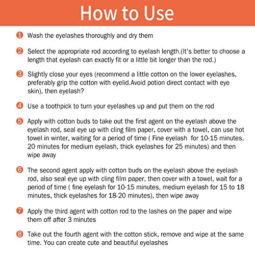 2 Tamaños 200 unids Permanente Permanente de pestañas Barra Rizador de Pestañas Wave Stick Pole Extensión de pestañas Herramientas(s)