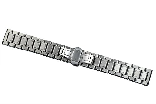 20 mm Correas de Reloj Metal sólido de Acero Inoxidable de Tipo Pesado con ambas Curvas y Rectas Termina Estilo de ostras