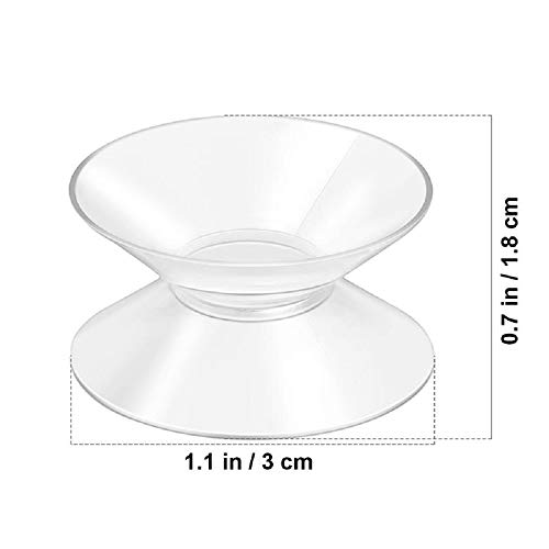 20 Pcs de 30mm, Ventosas de Doble Cara Para Cristales,Ventosas Para Cristal,Ventosa Acuario, Ventosa de Plástico 30mm, Ventosa Transparente,Ventosa Para Cristal,Ventosa Para Mesa de Cristal.