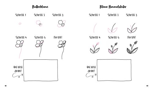 200 florale Schmuckelemente - in 5 Schritten zur Handlettering-Deko: Zum Nachzeichnen und Abpausen