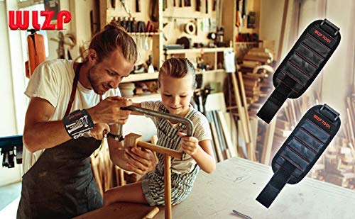 [2019 NEW] Pulseras magnéticas, los mejores regalos para hombres, con 10 poderosos imanes de neodimio para herramientas de sujeción, ideas de regalos para el marido, papá, novio, mujer, Manitas