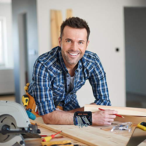 [2019 NEW] Pulseras magnéticas, los mejores regalos para hombres, con 10 poderosos imanes de neodimio para herramientas de sujeción, ideas de regalos para el marido, papá, novio, mujer, Manitas