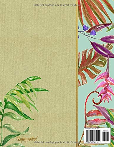 2020 Agenda Journalier: Grand Semainier Tropical A4, Calendrier Janvier à Decembre - To Do List + 45 Pages Dot Grid Pointillé - Organisateur Livre Pratique, Planificateur Journal Carnet pour Femme