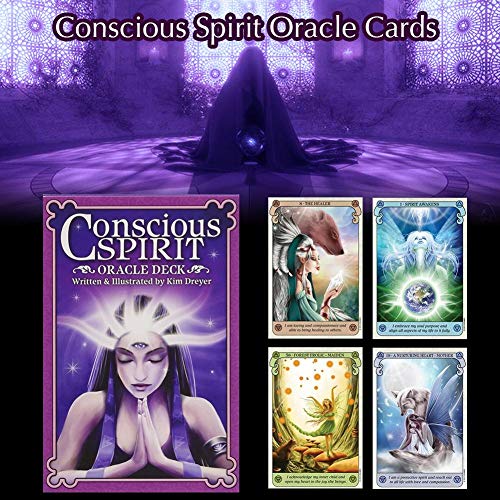 2020 Nuevo Juego de Cartas Conscious Spirit Oracle Card Durable Fiesta de Moda Divertido Naipes Tarot Card Deck Juegos de Mesa 36PCS