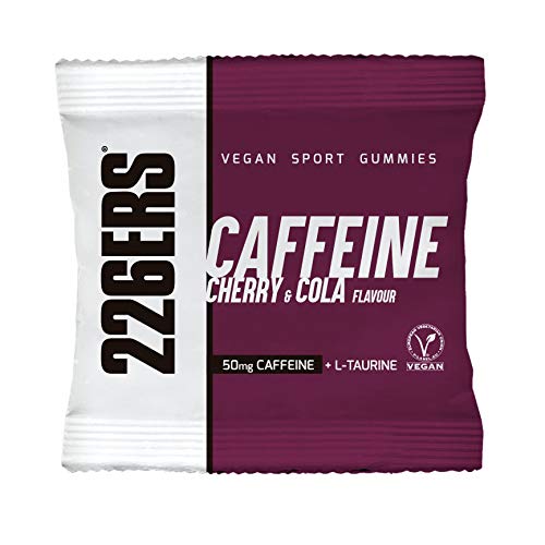 226ERS Vegan Sport Gummies, Gominolas Energéticas con Cafeína, Cherry Cola - 12 unidades