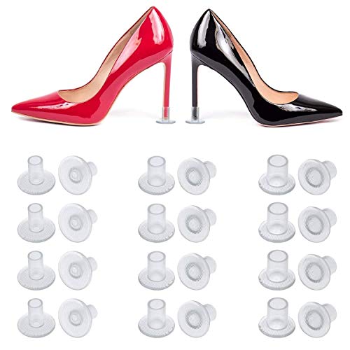 24 Pairs Stiletto Protector de Tacón Alto, Wady Tacón de Ahorro de Tacos Tapones para Razas, Bodas, Ocasiones Formal