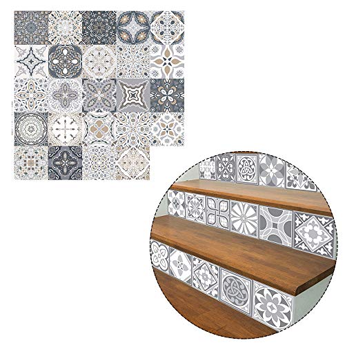 24 Pegatinas para Azulejos de Pared, Adhesivo de Pared, Pegatinas de Baldosas, Calcomanías Autoadhesivas de Vinilo para Cocina, Sala de Estar, Baño, Decoración del Hogar, 20 x 20cm